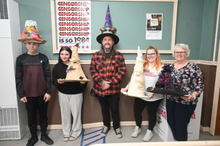 Friends of Renovo  Library host Teen Night, hold Hat Contest